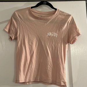 Pink Brandy Melville Malibu T-shirt